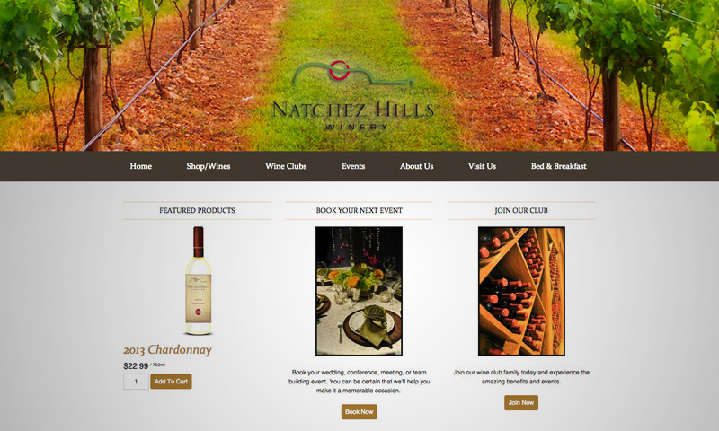 wines web design