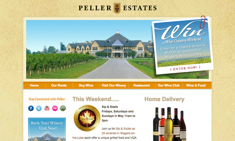 winery example website