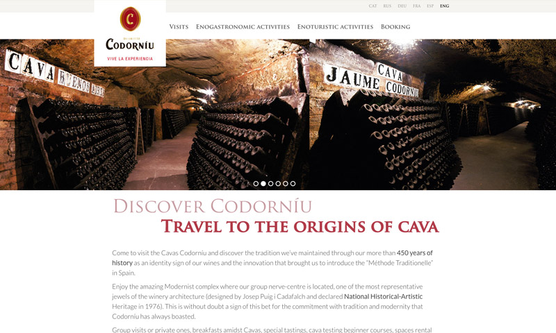 wines web design