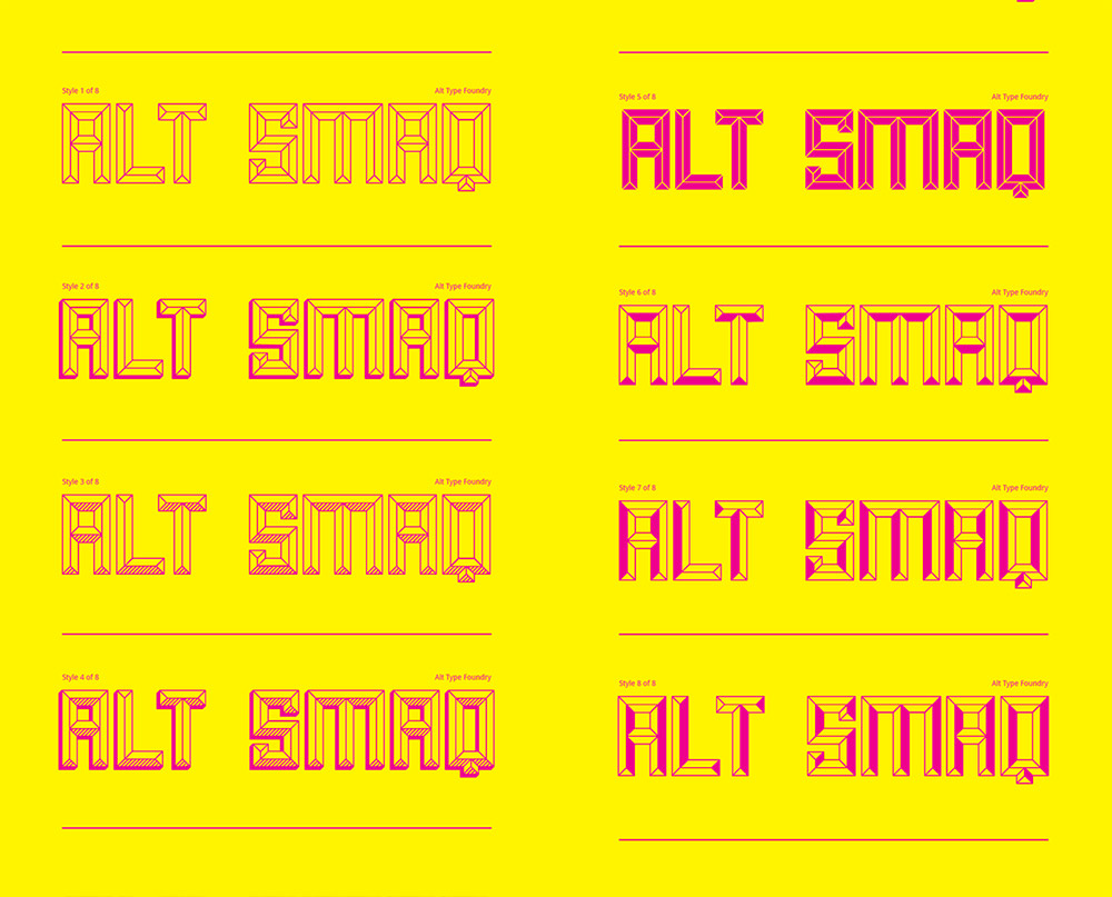 all caps font