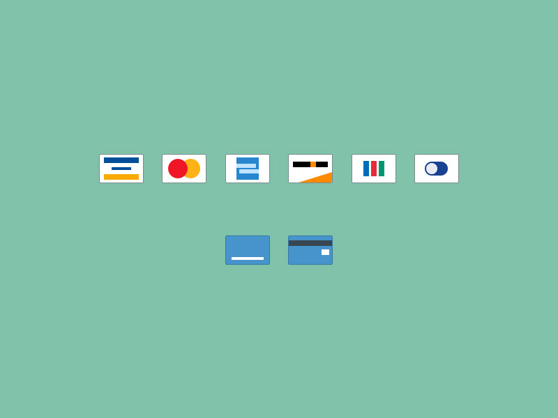 4 Free Minimal Vector Credit Card Icons