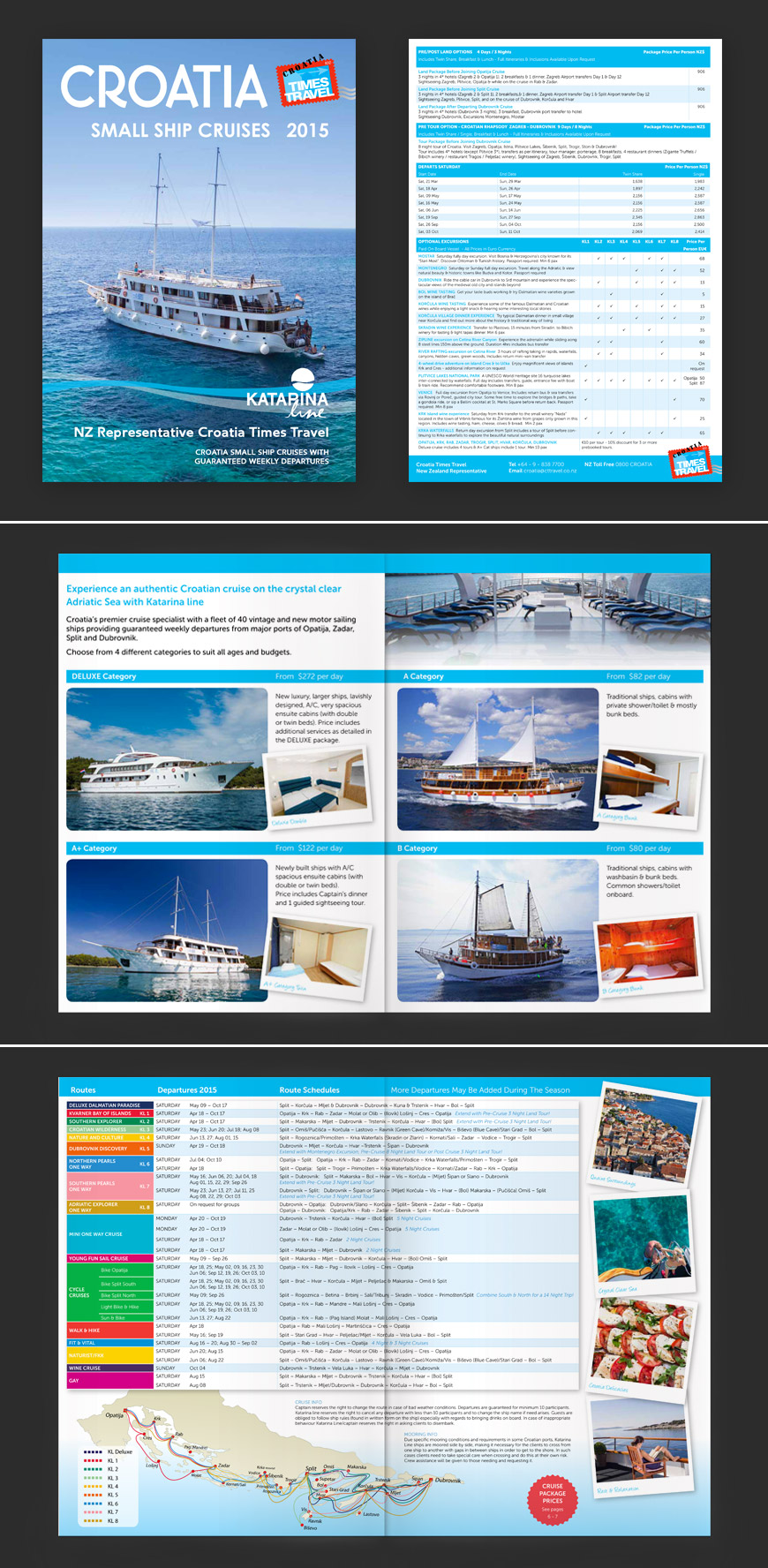 travel cruise brochure