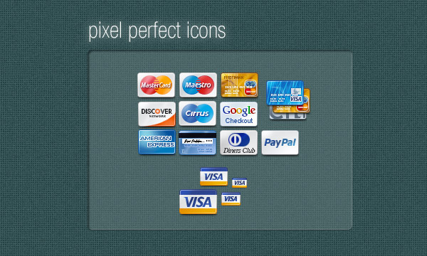 4 Free Minimal Vector Credit Card Icons