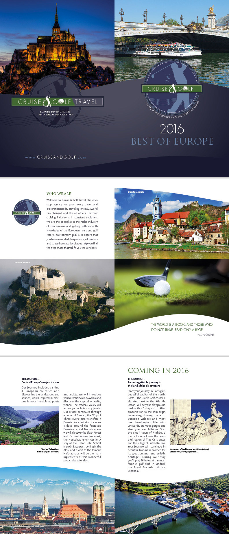 golf brochure design