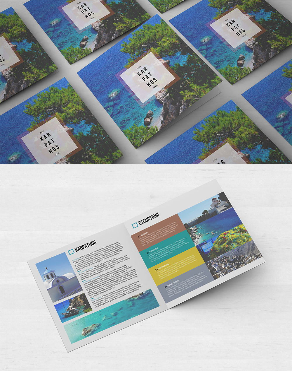 bifold travel brochure