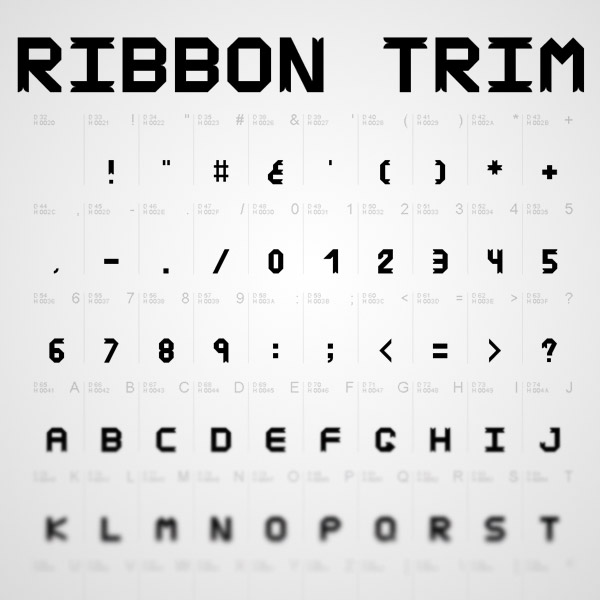 free ribbon fonts