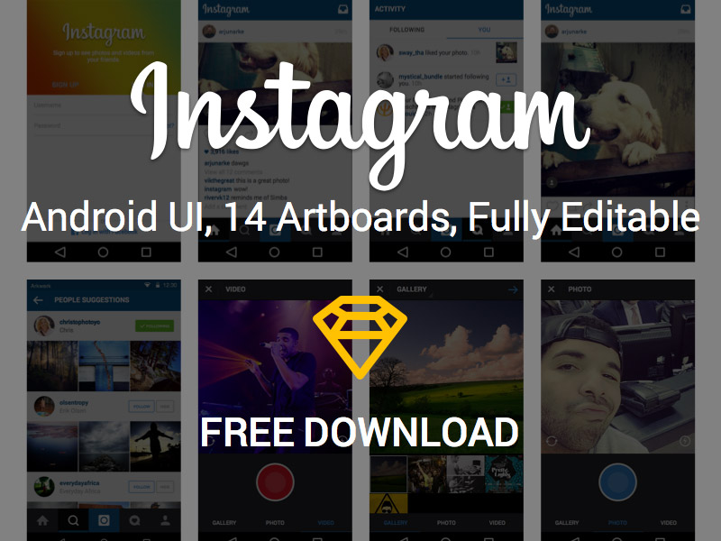 instragram android ui