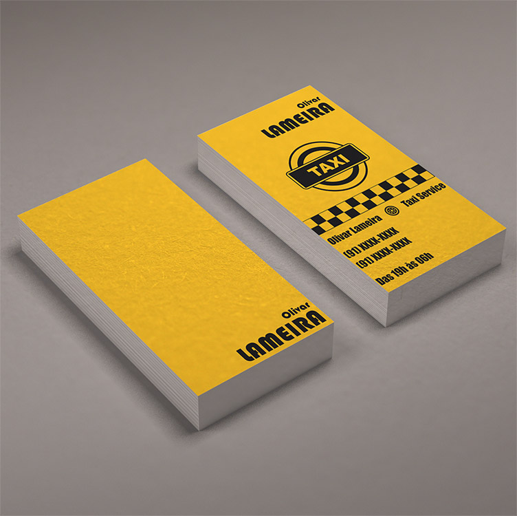 taxi card design