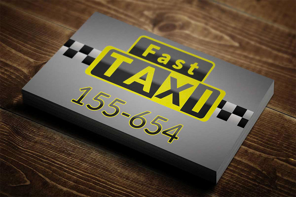 taxi service card