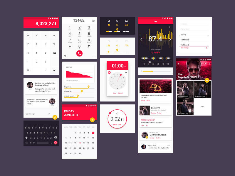 mobile design templates