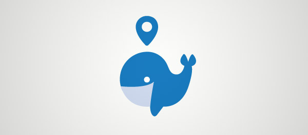 whale logo flat