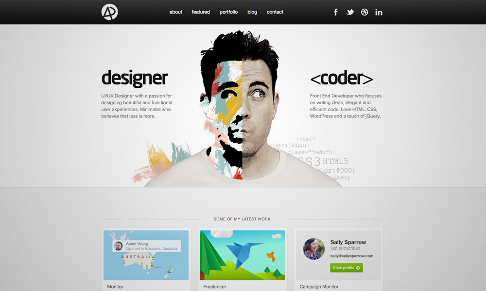 graphic designer website portfolio