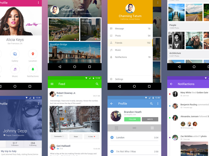 15 Free Android UI Kits For Mobile App Designers | Naldz Graphics