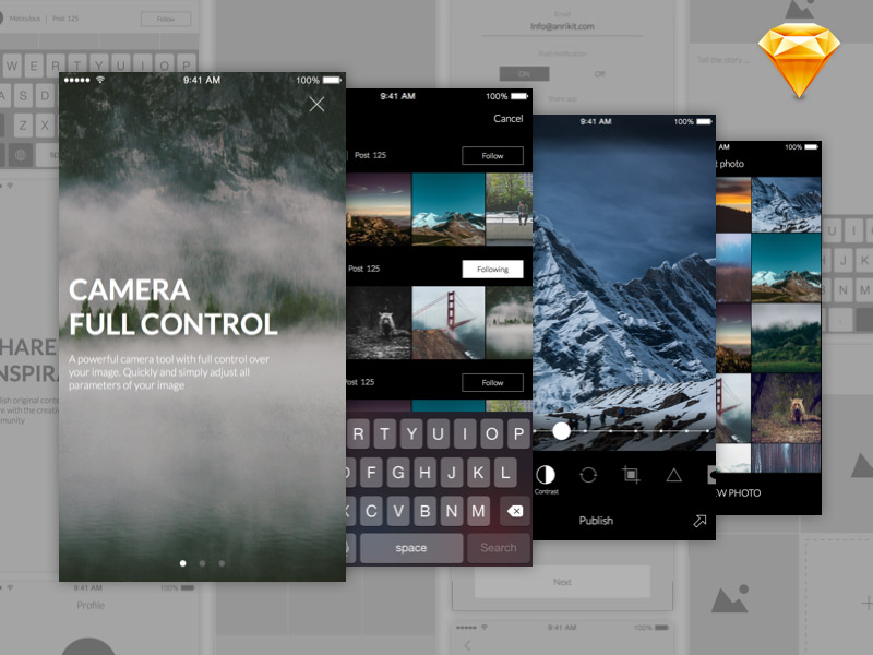 photo editor UI kit