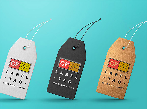 label mockup psd