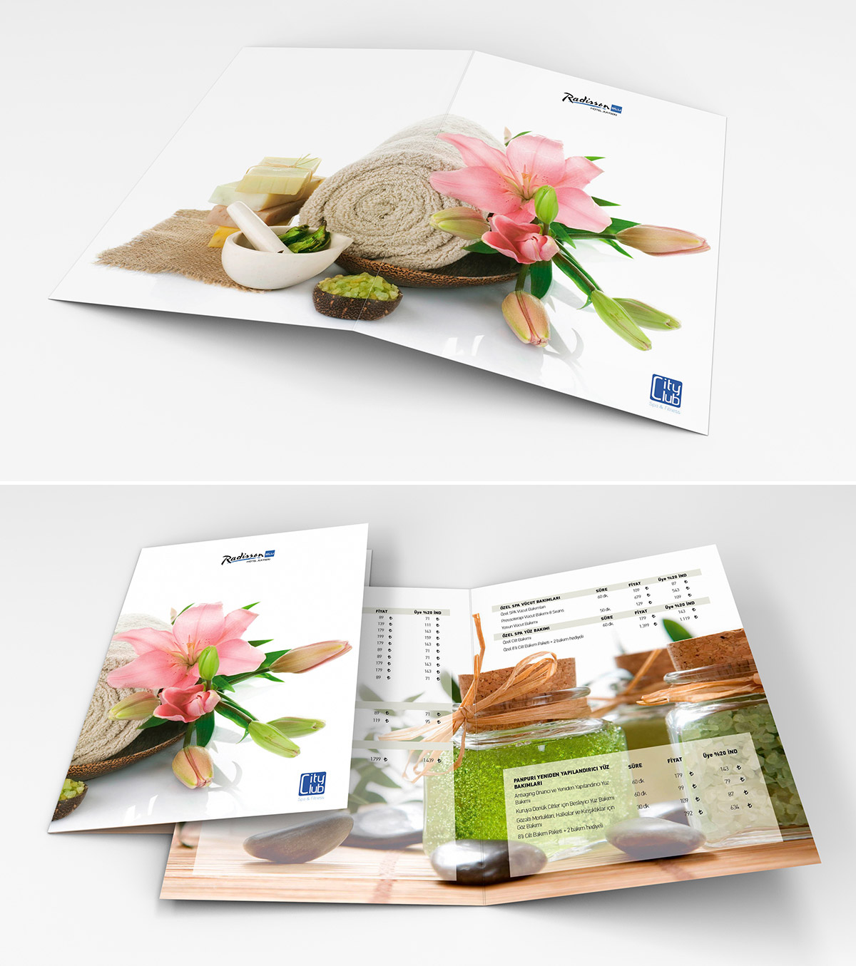spa brochure design