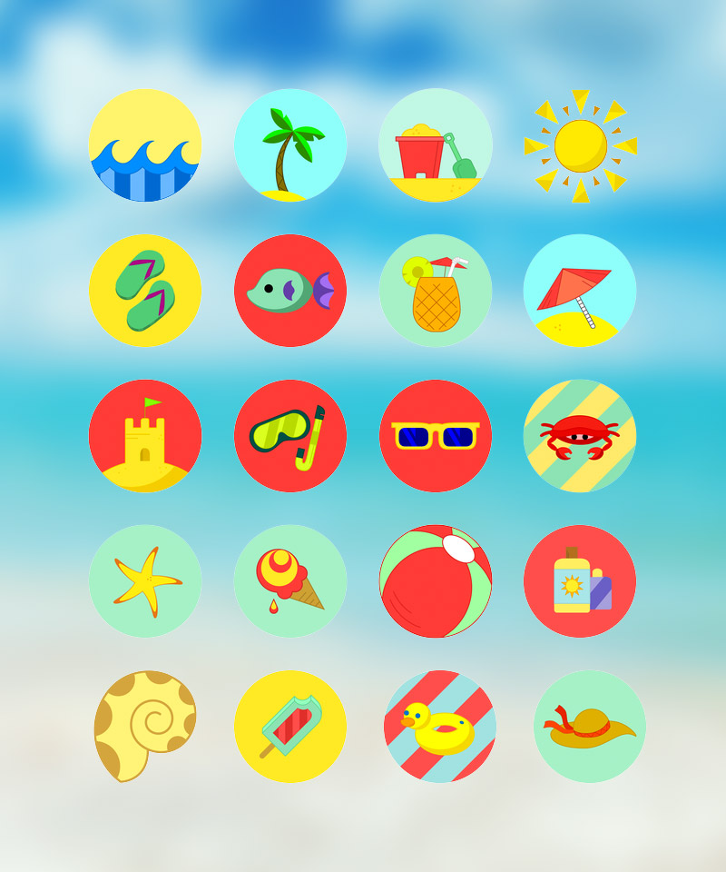 summer icons