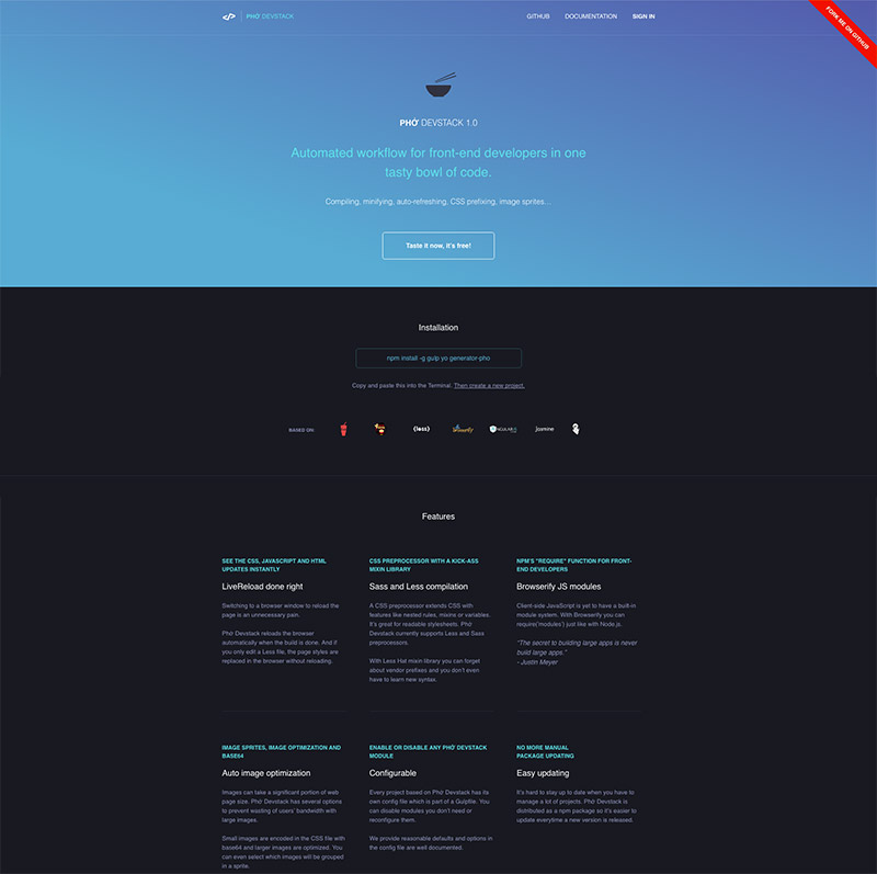 vertical gradient theme