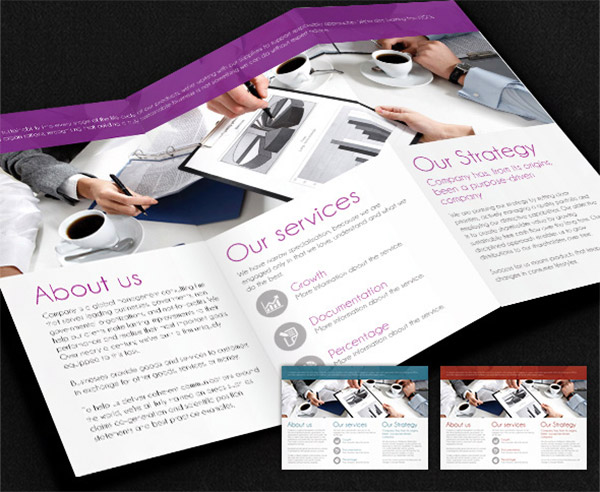 business trifold design