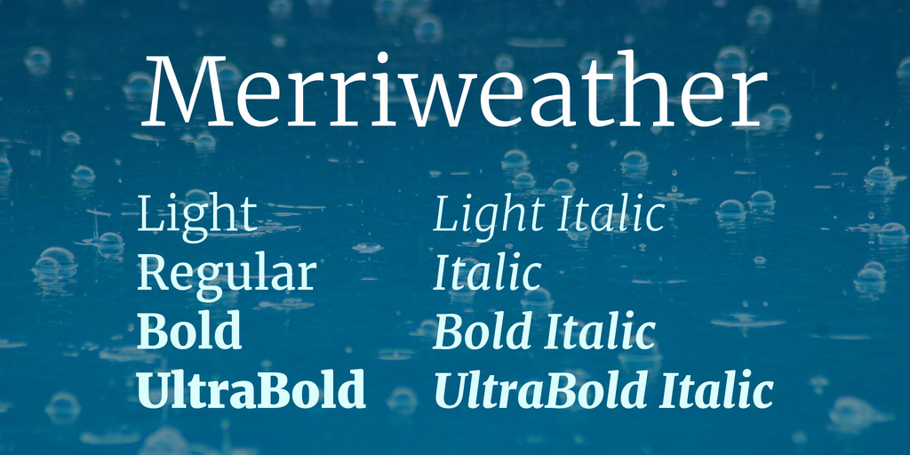 serif font family