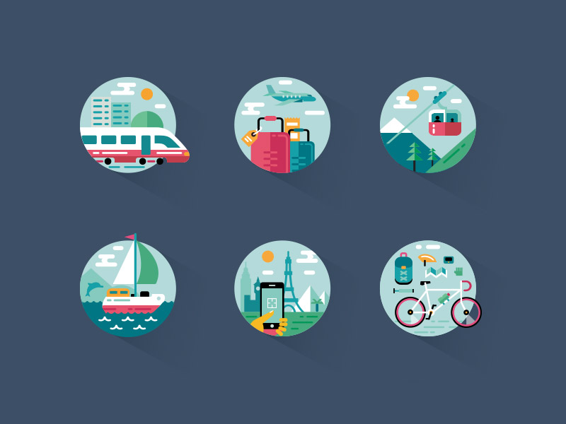 colorful icon sets