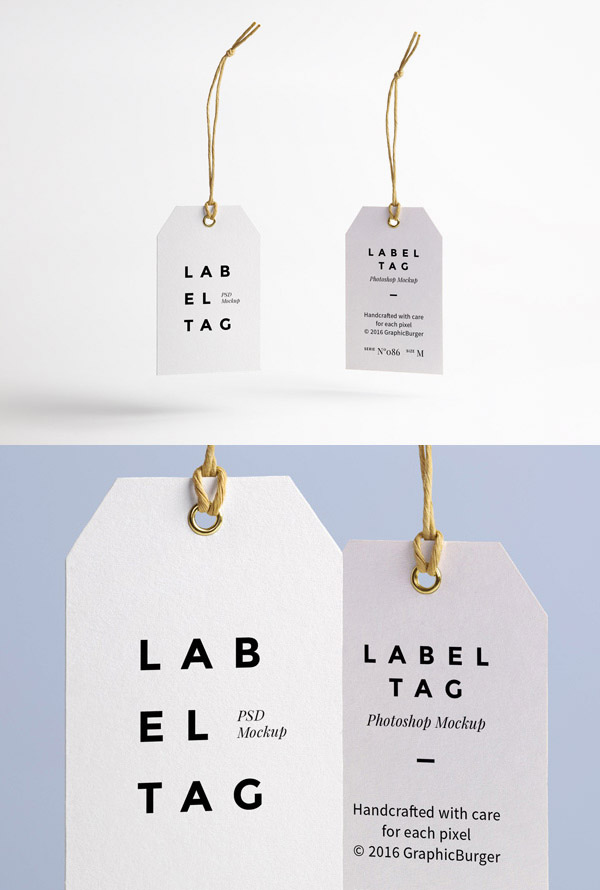 clean elegant tag