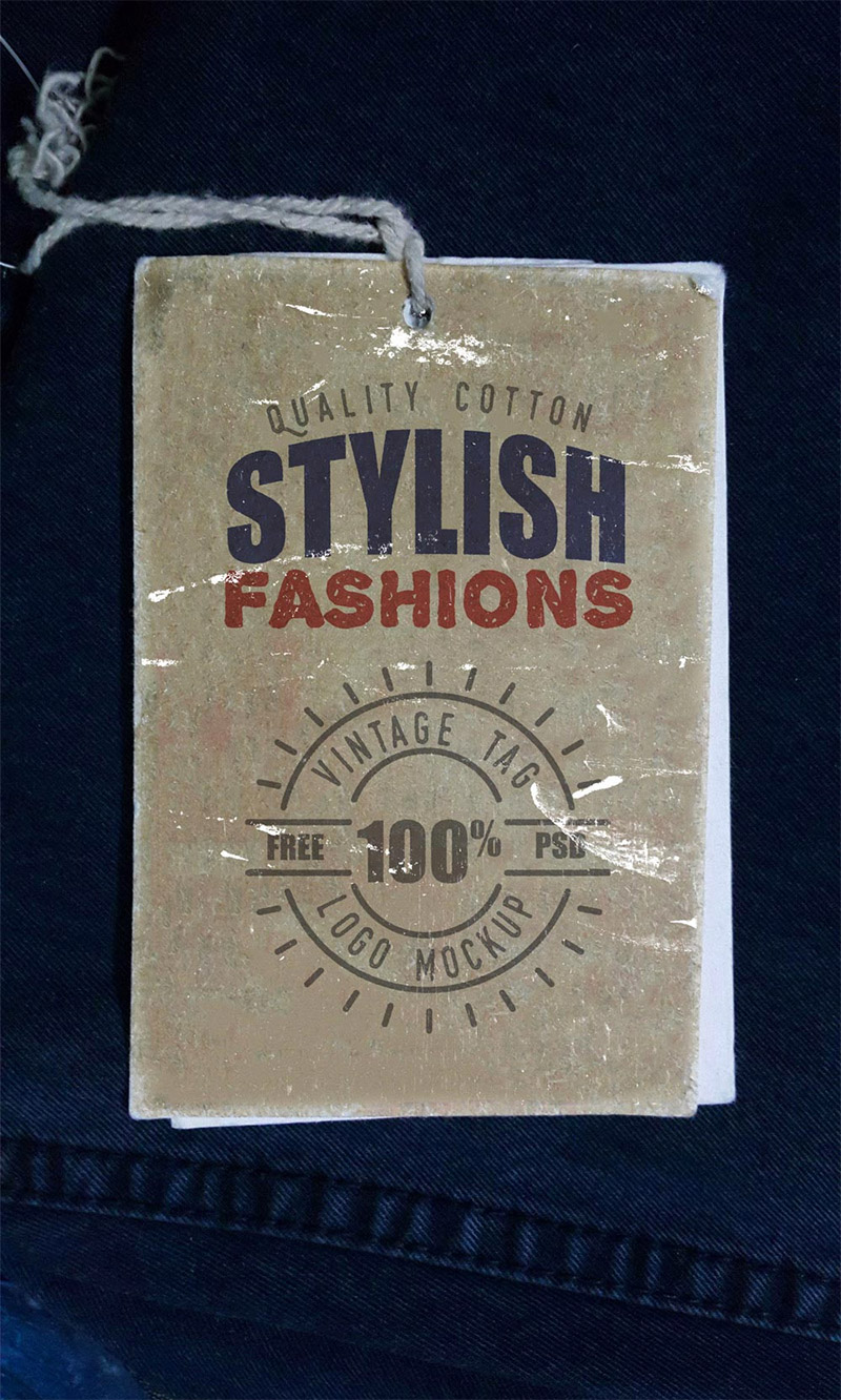 vintage label psd