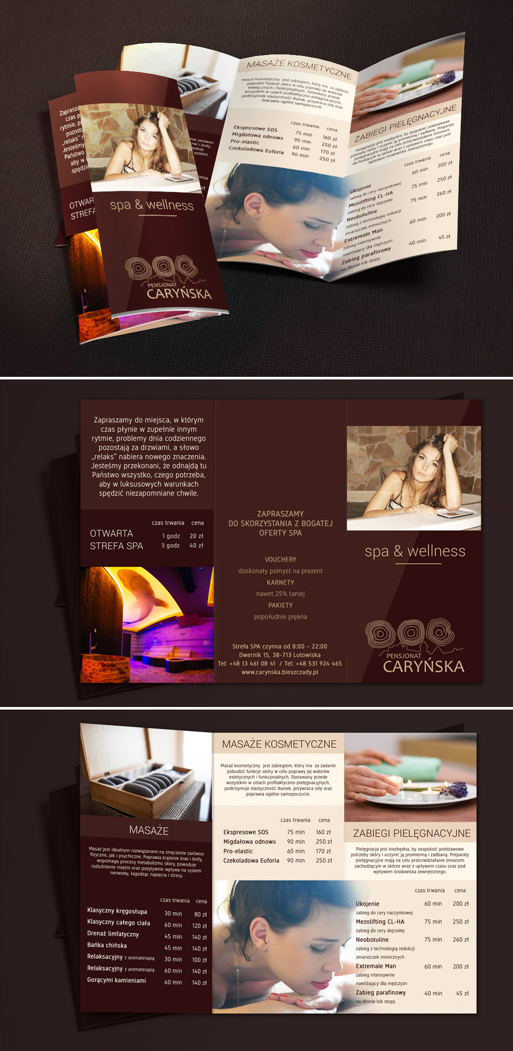 spa theme brochure