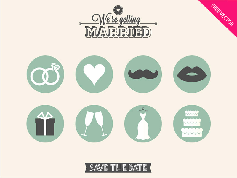 wedding icon sets