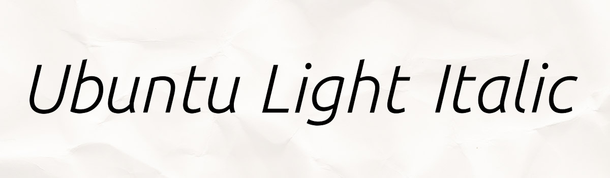 light italic