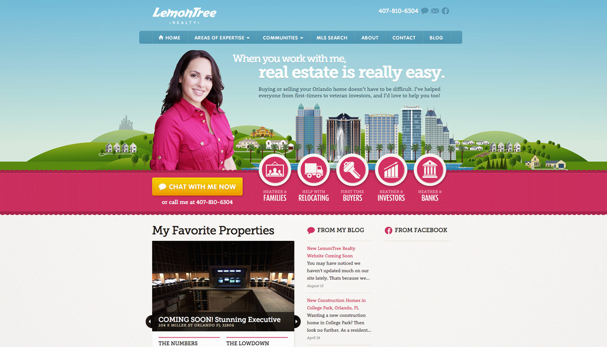 real estate websites design