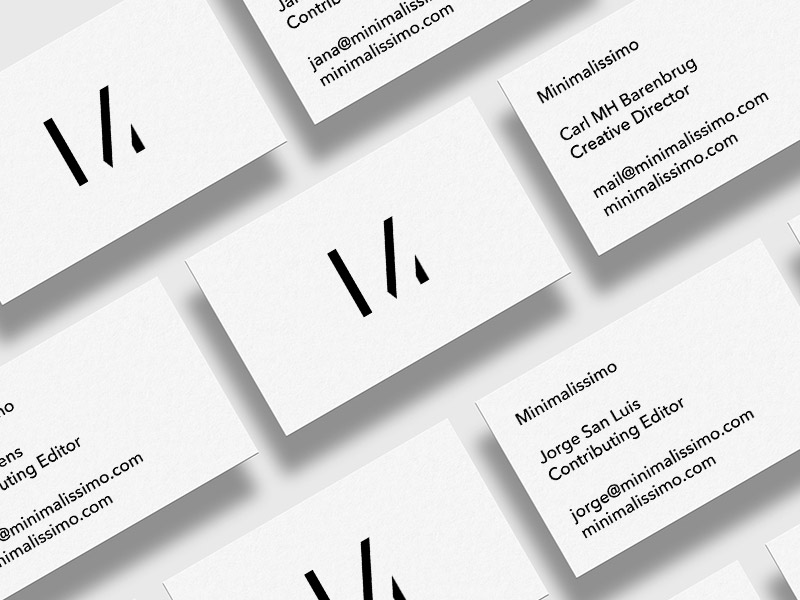 20 Minimalistic Business Card Designs  For You To See 