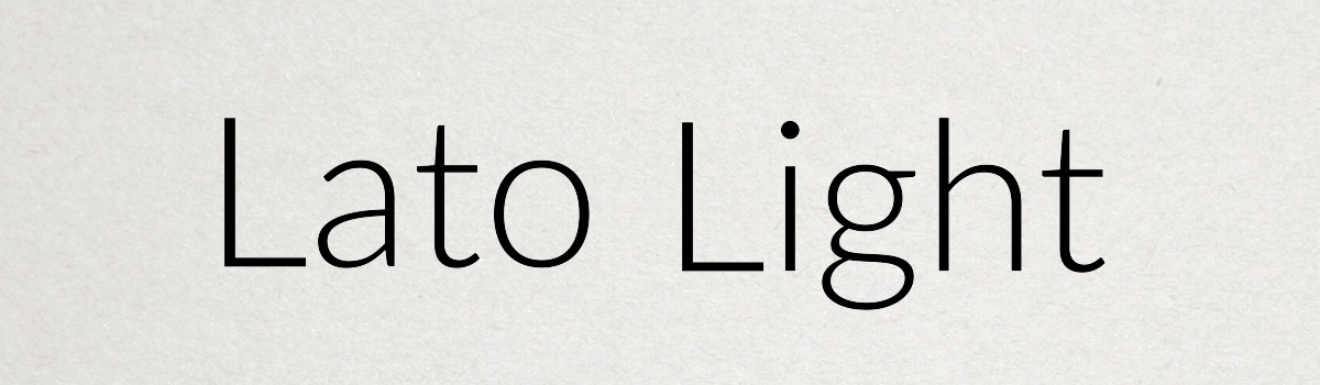 light font weight