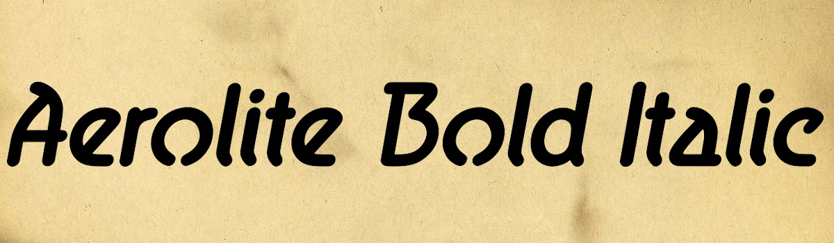 bold italic font