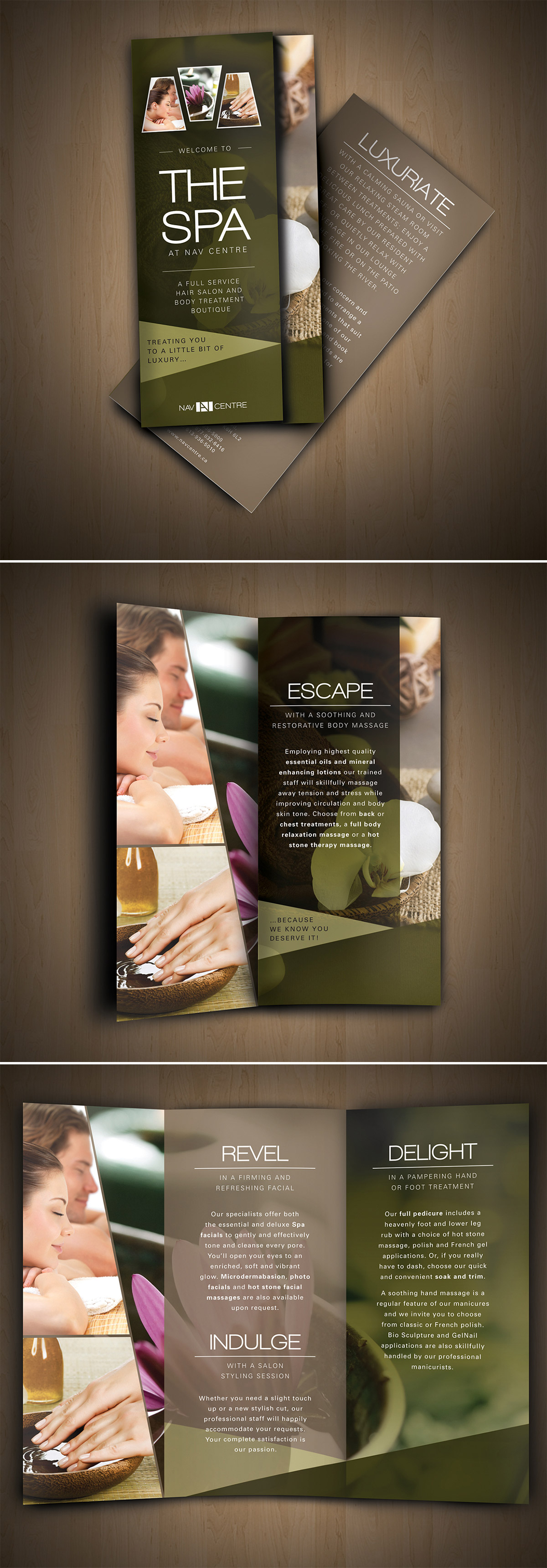 Spa Brochure Design Inspiration