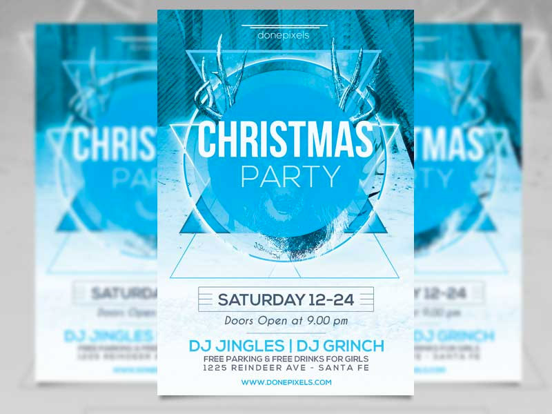 holidays flyer psd