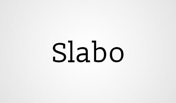 slab serif font