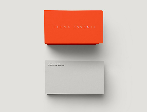 ultra minimalist business card