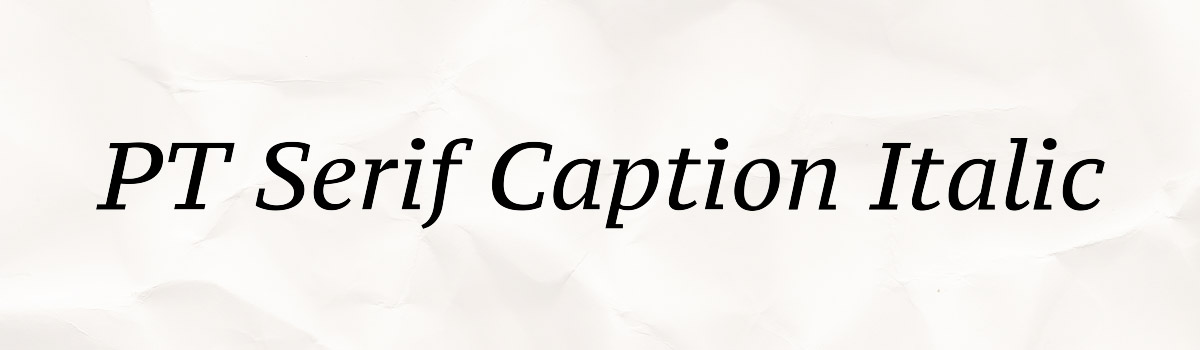 caption italic