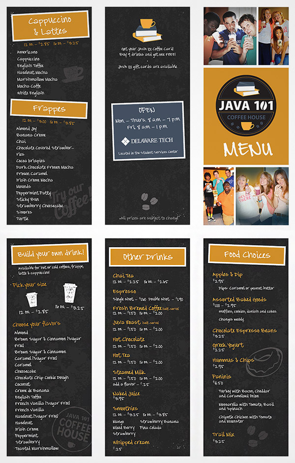 sketch menu brochure