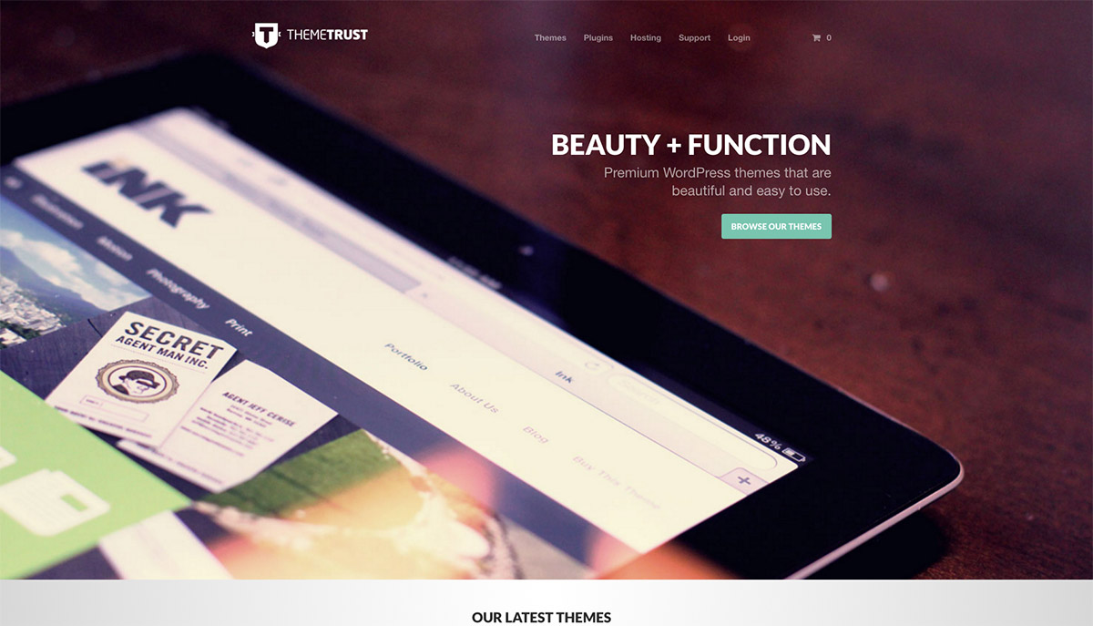 theme header website