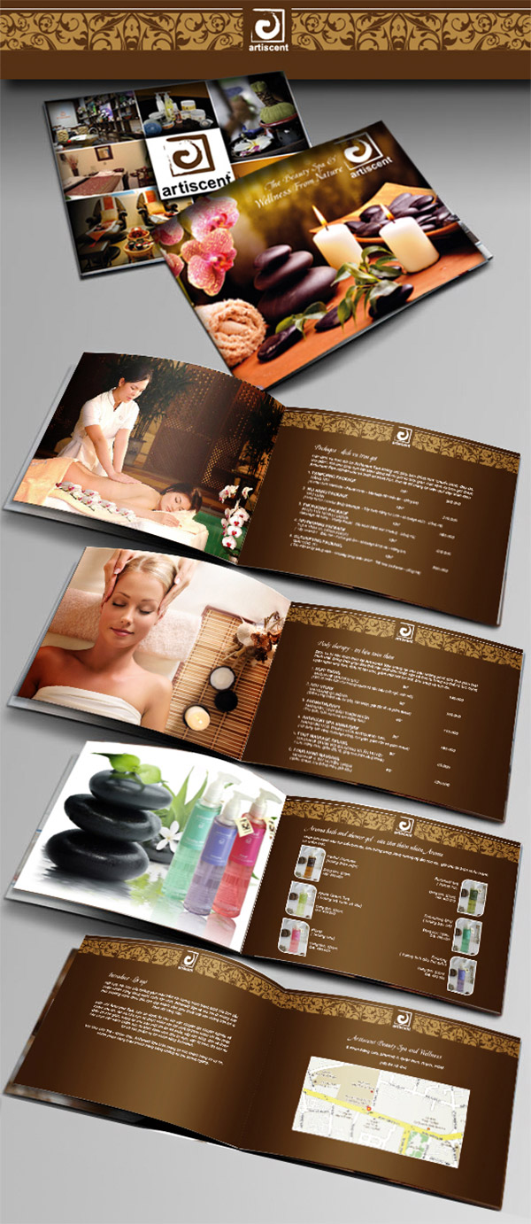 wellness catalogue design