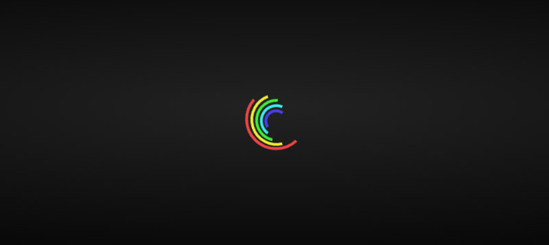 rainbow spinner design