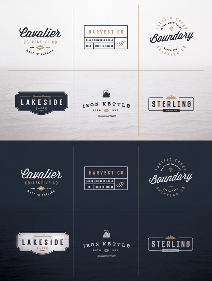 collection logo mockups