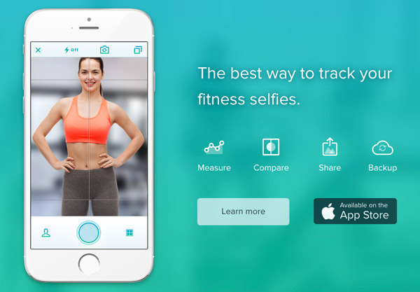 fitness app web design