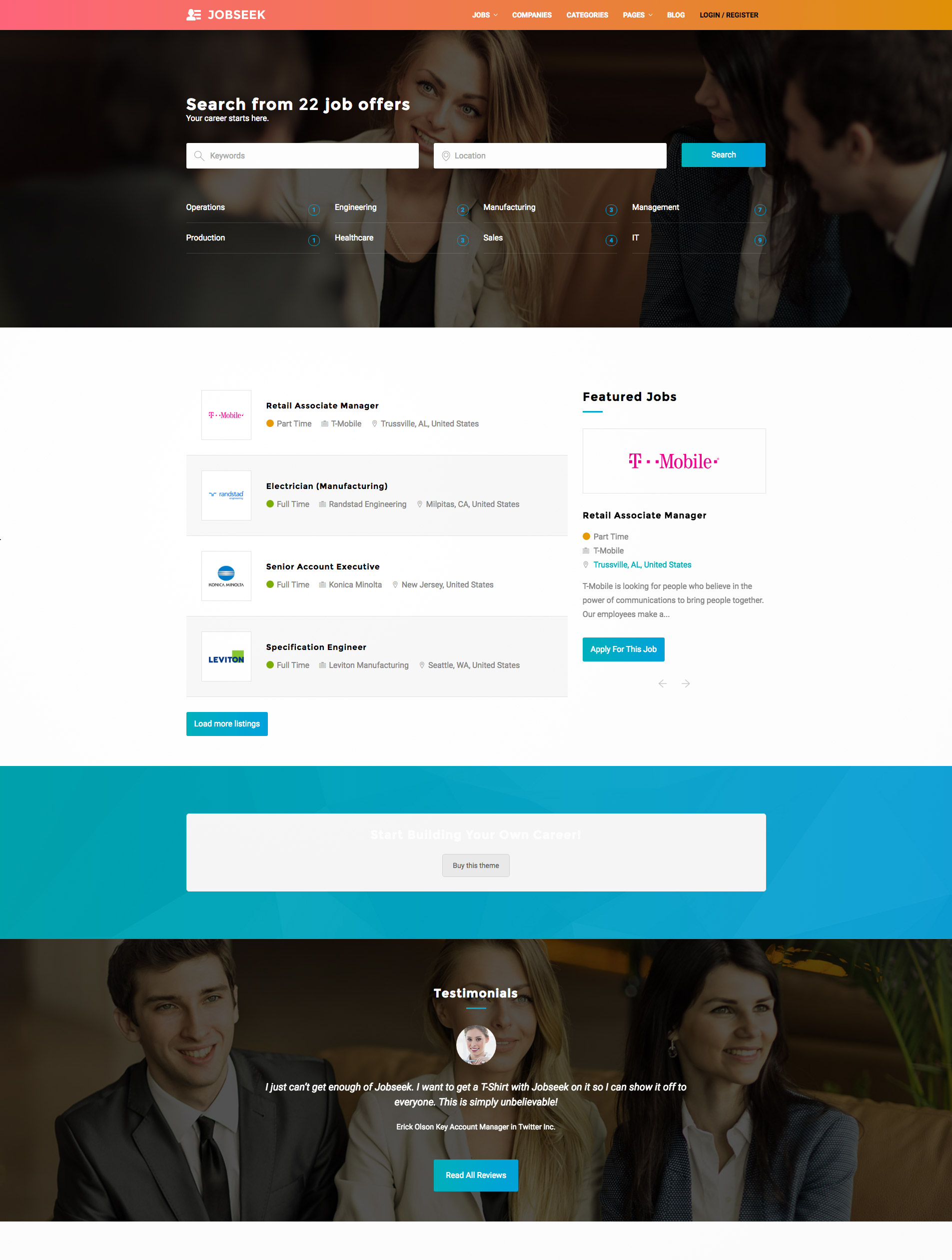 job board wordpress theme