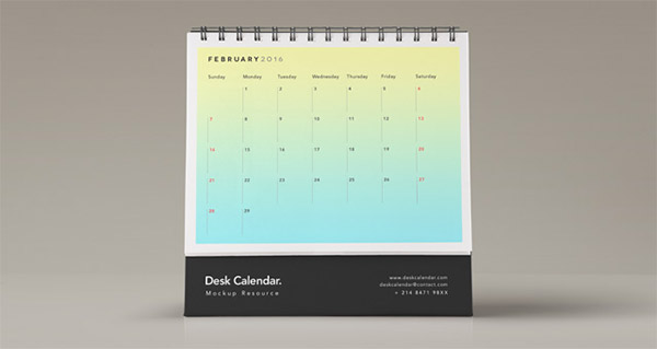 psd calendar freebie