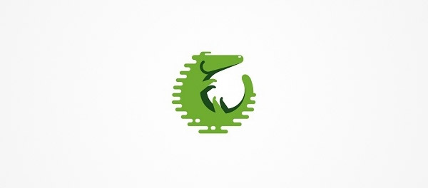 crocodile logo template. Symbol of alligator, Crocodile with text