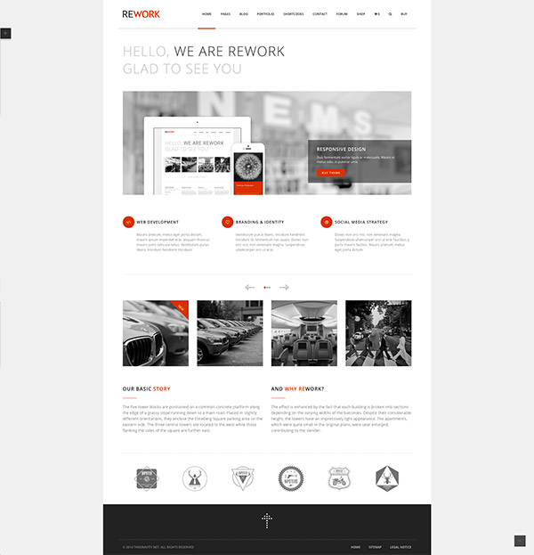 modern theme wordpress