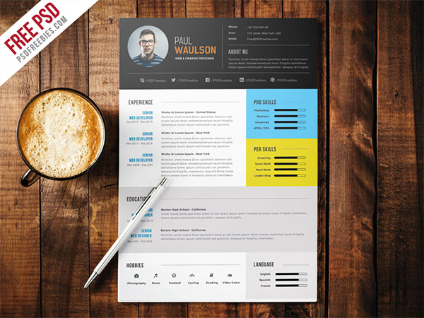 layout design resume